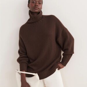 NWOT Jenni Kayne Porter Turtleneck in Chocolate